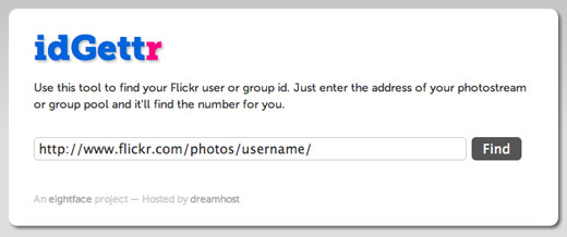 Obtenez votre identifiant Flickr