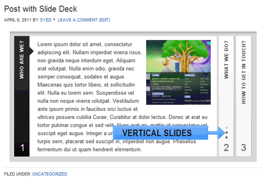 Démo SlideDeck