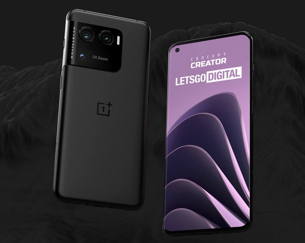 OnePlus 10 Ultra LetsGoDigital et Concept Creator avant et arrière