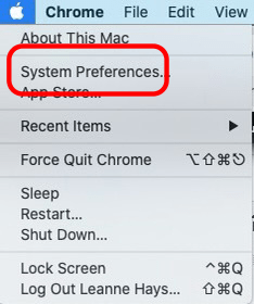 préférences système mac
