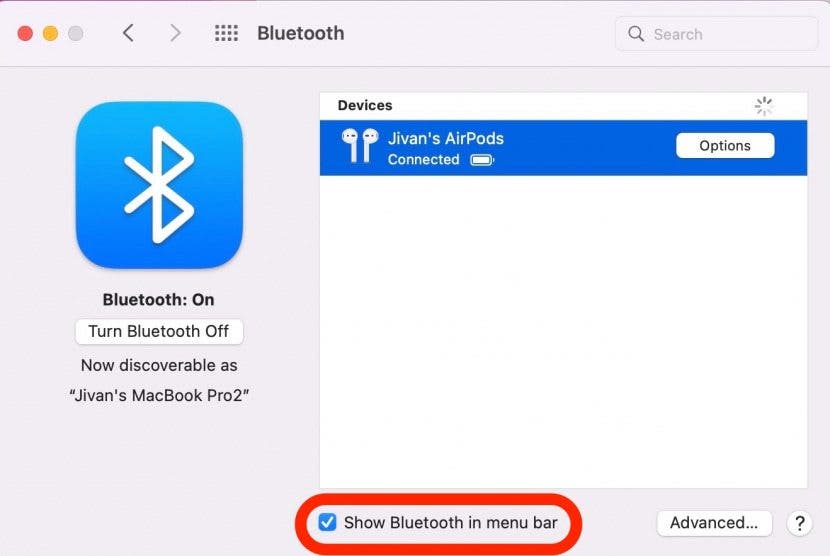 Comment coupler des écouteurs Bluetooth à Mac Étape 9 - Afficher Bluetooth dans la barre de menus