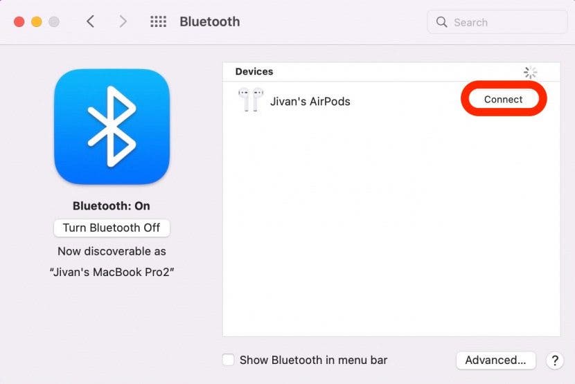 Comment coupler un casque Bluetooth à Mac Étape 7 - Connecter