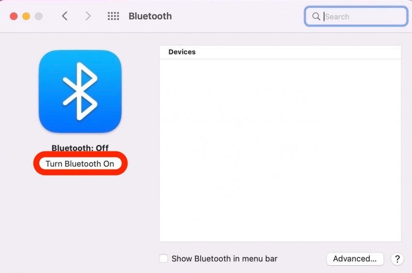 Comment coupler des écouteurs Bluetooth à Mac Étape 4 - Activer Bluetooth