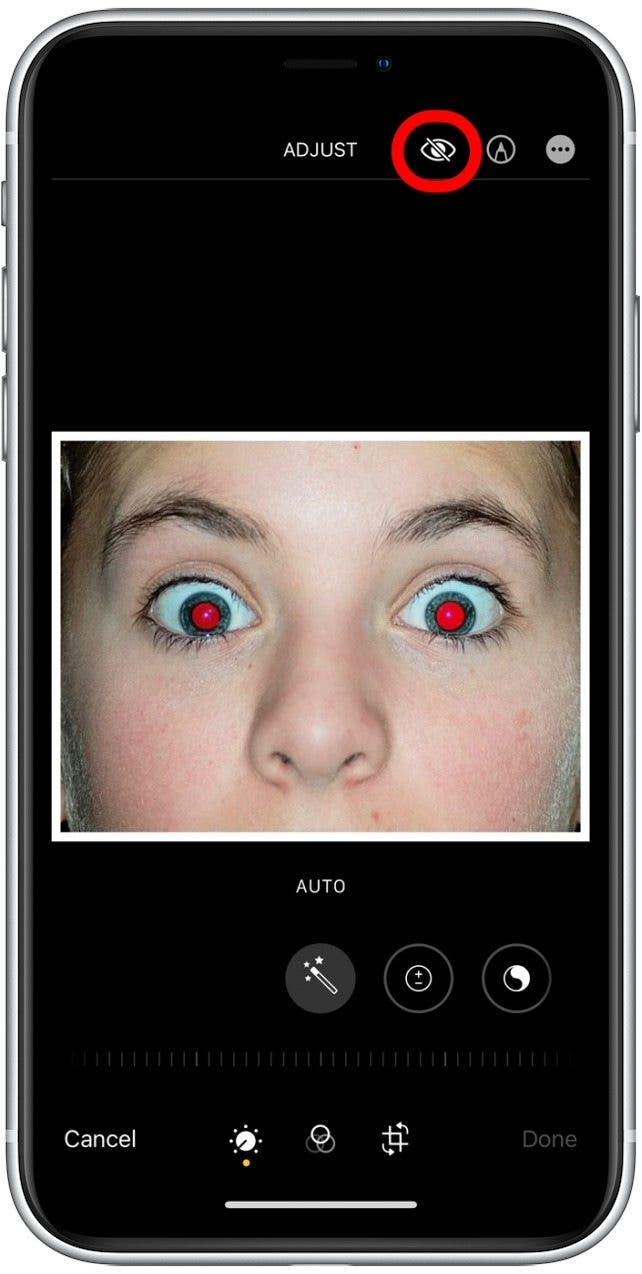 Comment réparer les yeux rouges sur l'application Photos iPhone et iPad ThemeLocal Des