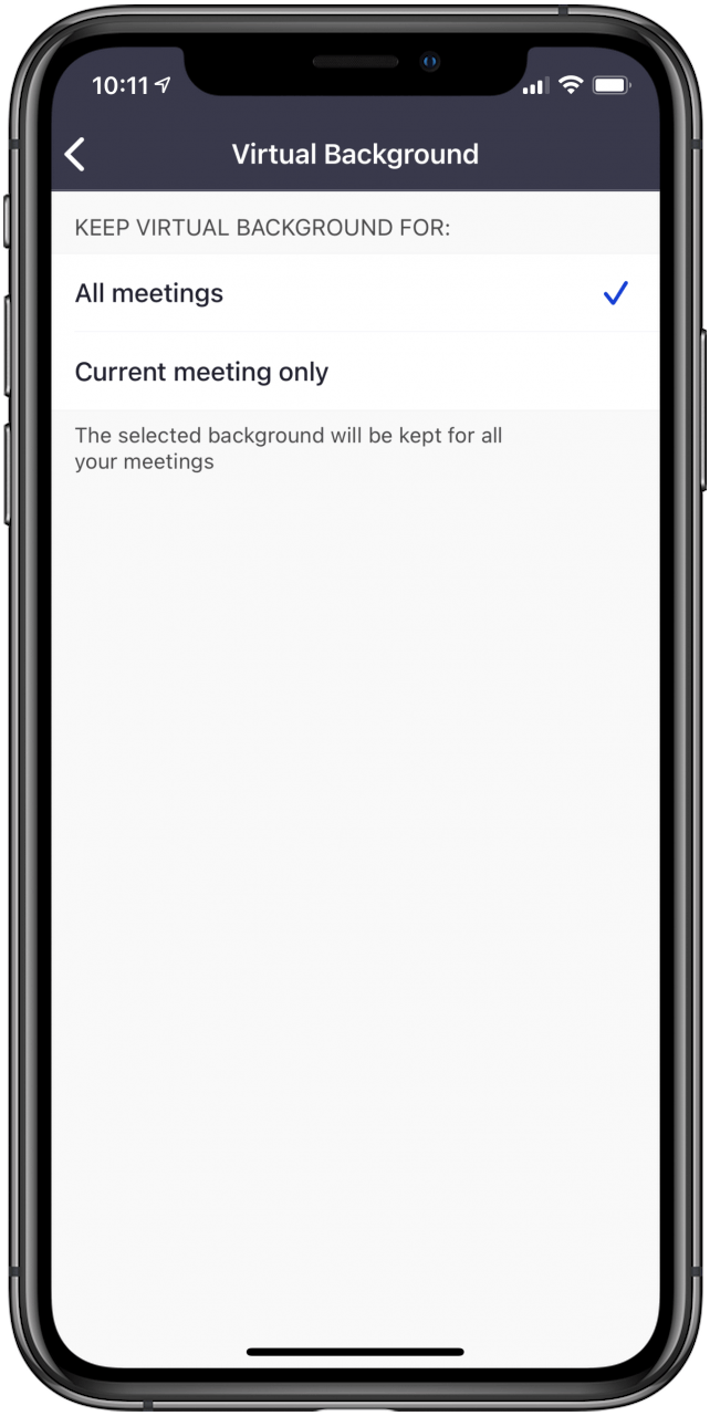 définir un arrière-plan virtuel pour toutes les réunions ou une seule réunion zoom