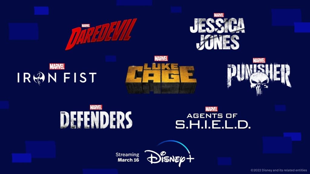 Série Disney + Marvel Netflix