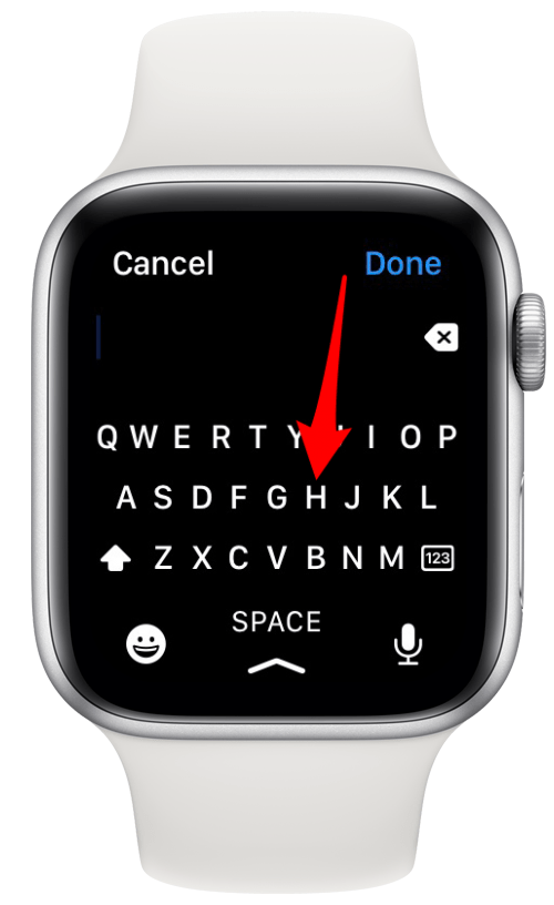 Appuyez sur les lettres individuellement pour écrire des mots - pouvez-vous envoyer un SMS sur Apple Watch