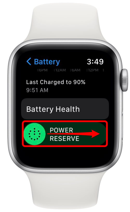 activer le mode de réserve d'énergie faible sur l'apple watch