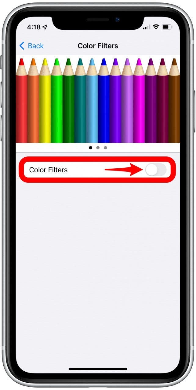 activer le filtre iphone en niveaux de gris