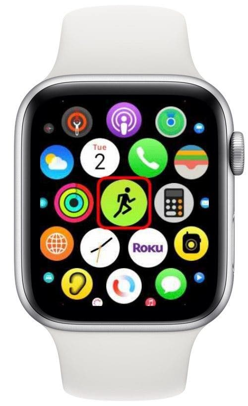 Ouvrez l'application Workout sur votre Apple Watch