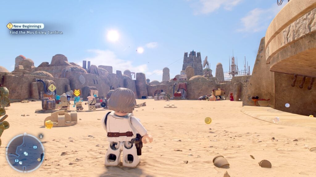 Explorer Mos Eisley dans Lego Star Wars: La saga Skywalker