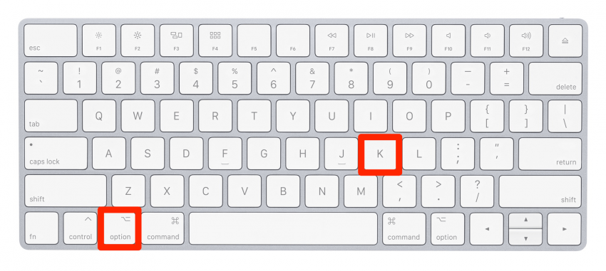 Comment taper des symboles sur Mac : Symbole de plus petit degré Mac