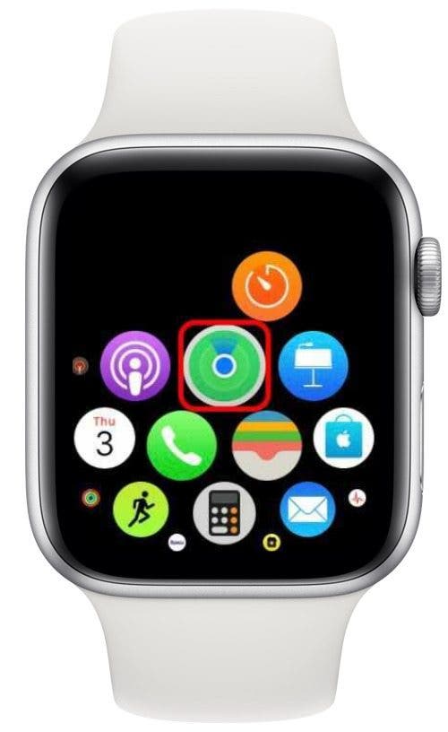 Ouvrez l'application Find People sur votre Apple Watch