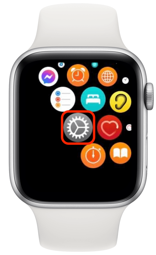 Ouvrez l'application Paramètres sur votre Apple Watch pour désactiver le zoom