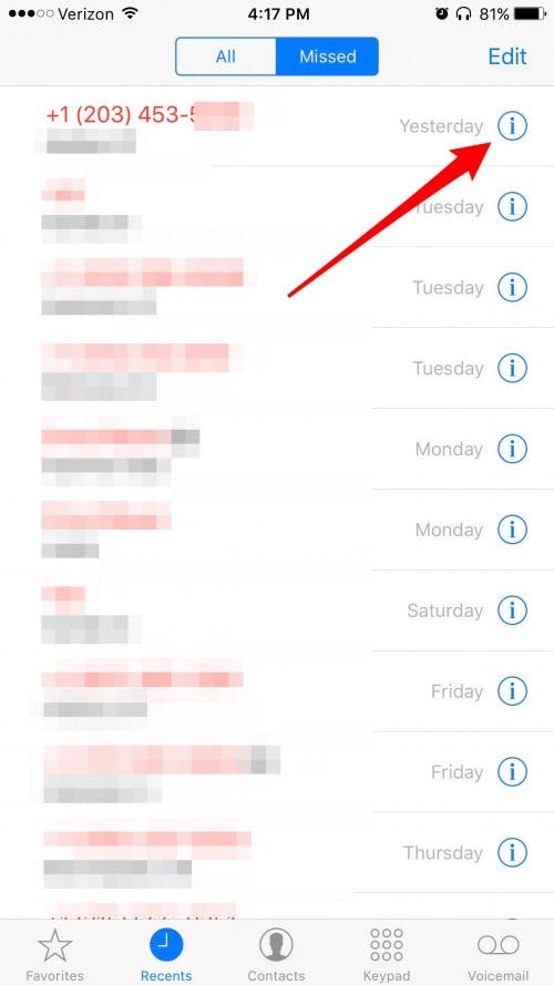 comment bloquer un numero sur iphone