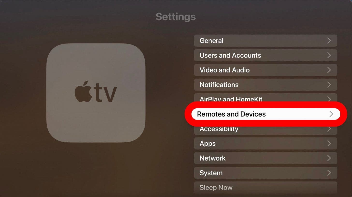 modifier les paramètres de la télécommande apple tv