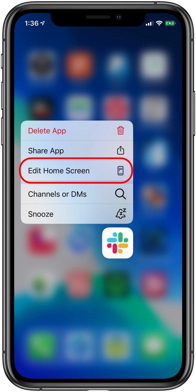 modifier l'option d'écran d'accueil sur iphone