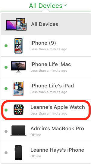 comment déconnecter apple watch en utilisant trouver mon