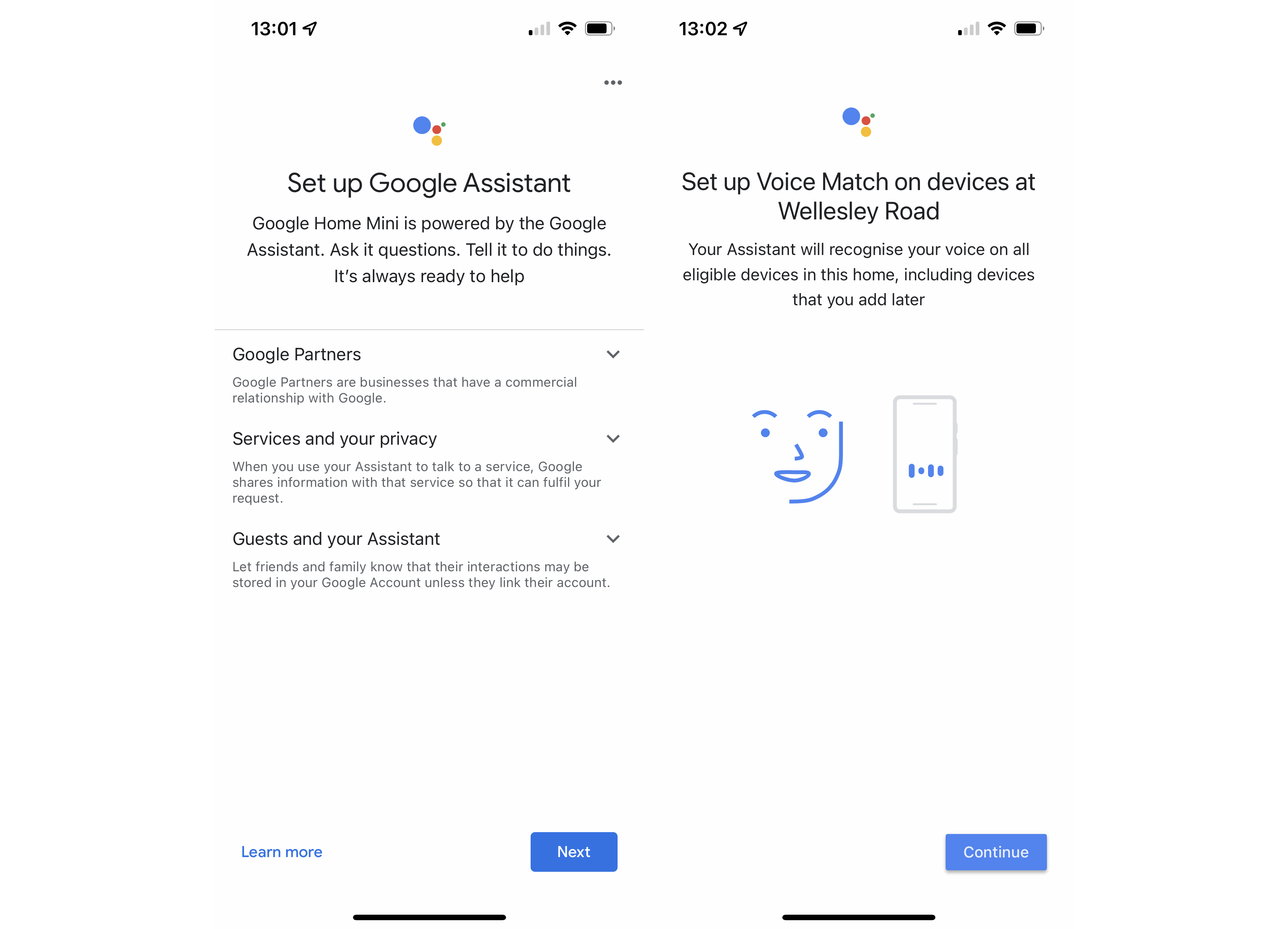 Configurer Google Assistant sur Google Home Mini