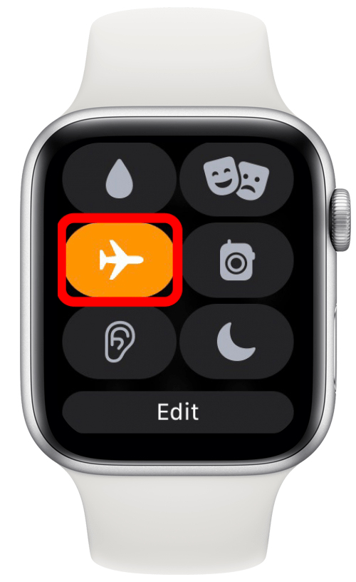 Sur votre Apple Watch, désactivez le mode Avion.