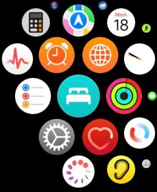 Cliquez sur l'application Paramètres dans votre Apple Watch