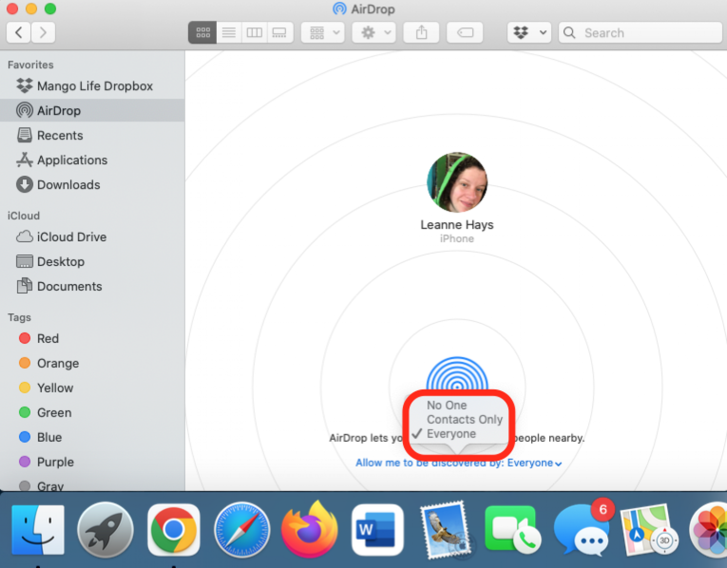 activer airdrop sur macbook