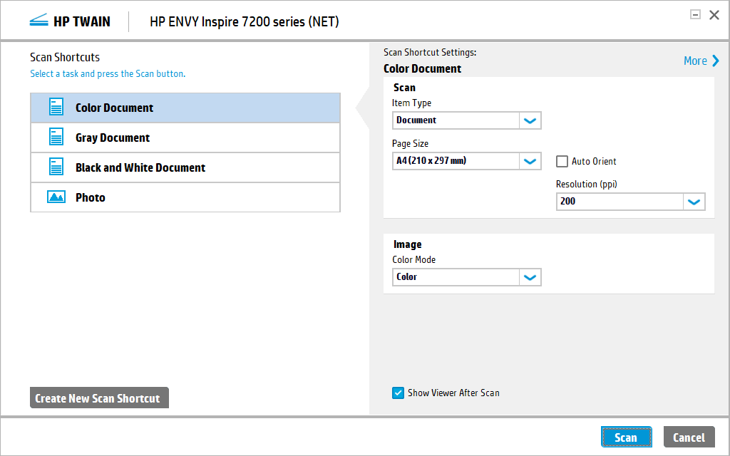 Capture d'écran pour HP Envy Inspire 7220e