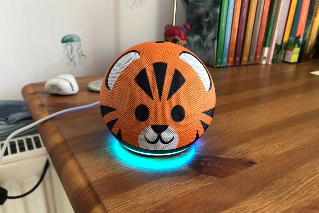 Amazon Echo Dot (4e génération) Tigre pour enfants