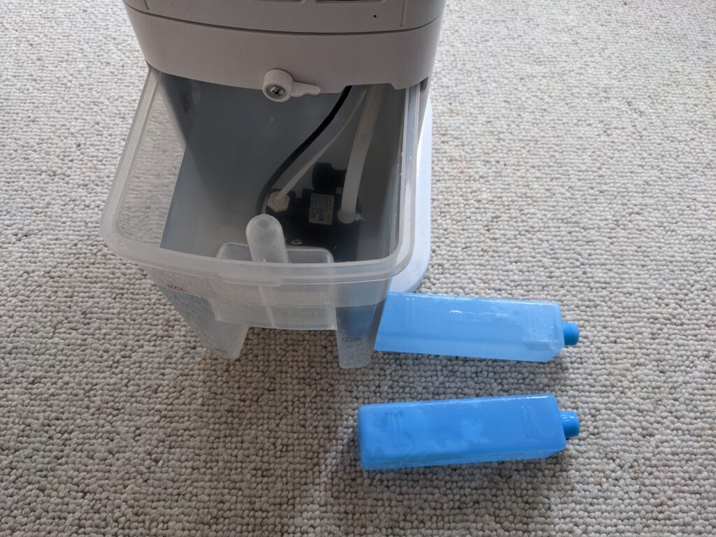 Réservoir d'eau et blocs de glace Princess Smart Air Cooler