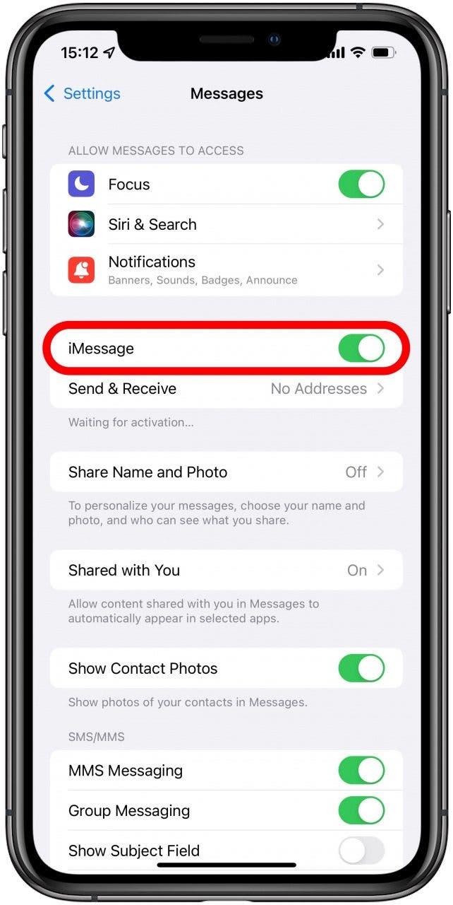 Activer iMessage - comment activer imessage avec un numéro de téléphone