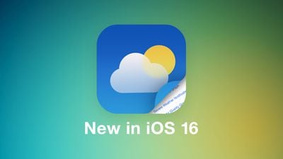 Fonctionnalité de guide météo iOS 16