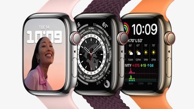 Apple Watch Series 7 couleurs d'acier inoxydable