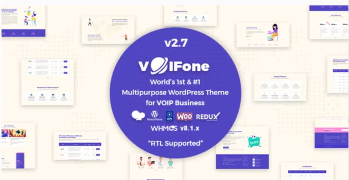 Voifone - Thème WordPress VOIP polyvalent