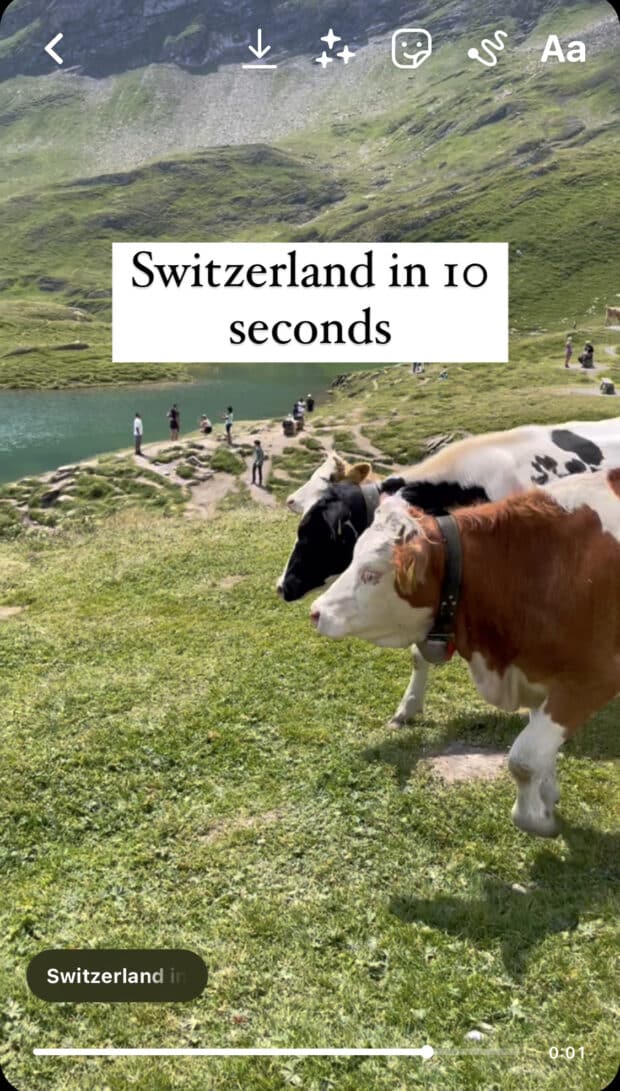 La Suisse en exemple de bobine de 10 secondes