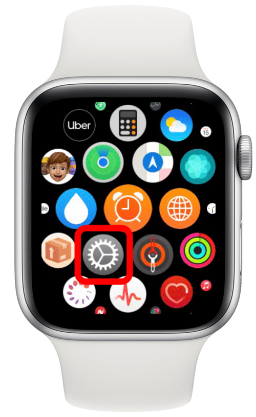 Ouvrir les paramètres sur Apple Watch
