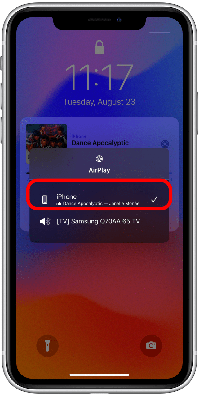 Comment désactiver AirPlay sur iPhone en écran verrouillé