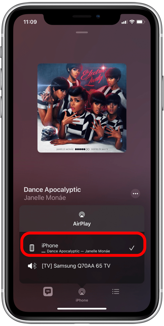 Comment désactiver AirPlay depuis un appareil iPhone sur Apple Music