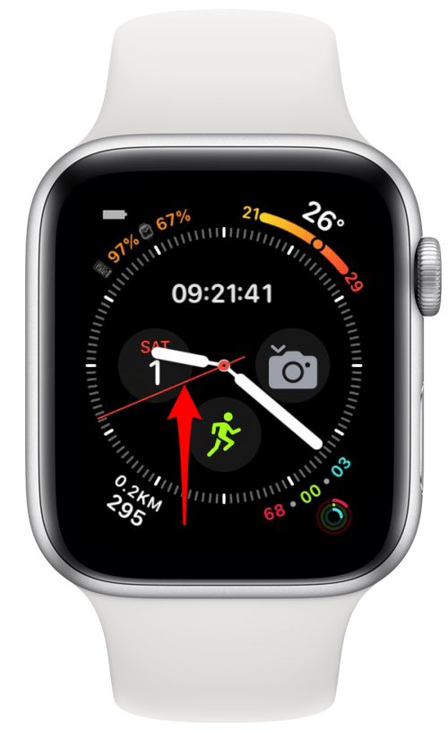 ouvrir le centre de contrôle sur votre Apple Watch 