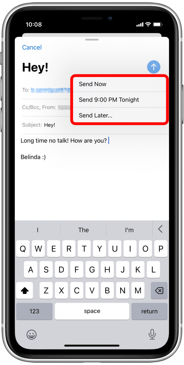 Comment envoyer un e-mail dans Apple Mail - Envoyer maintenant, envoyer 21h00 ce soir, envoyer plus tard...