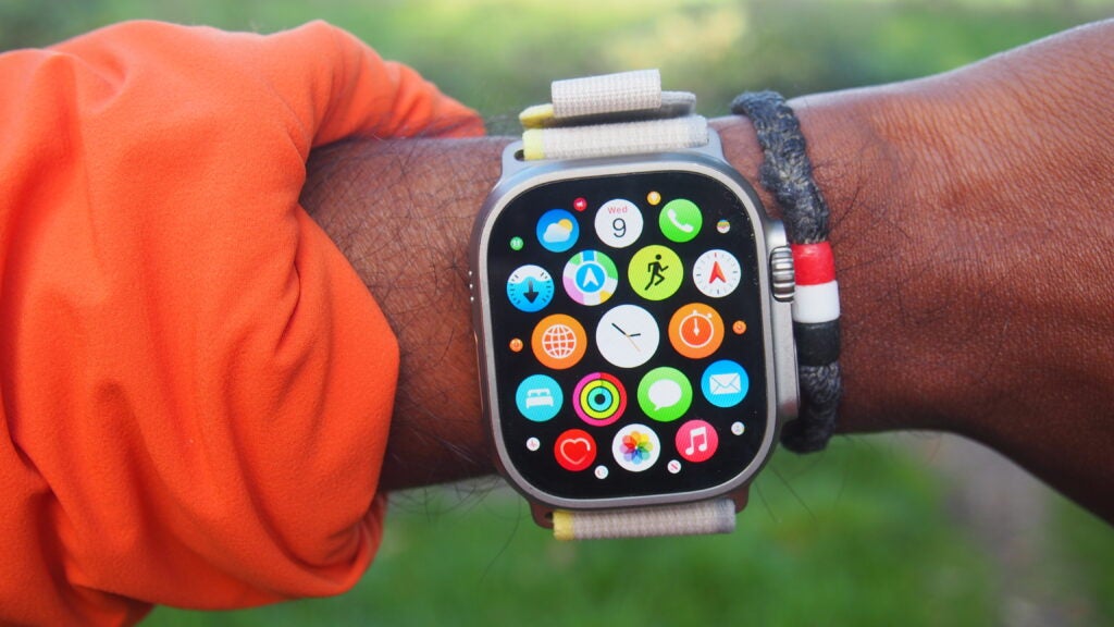 Écran de l'application Apple Watch Ultra