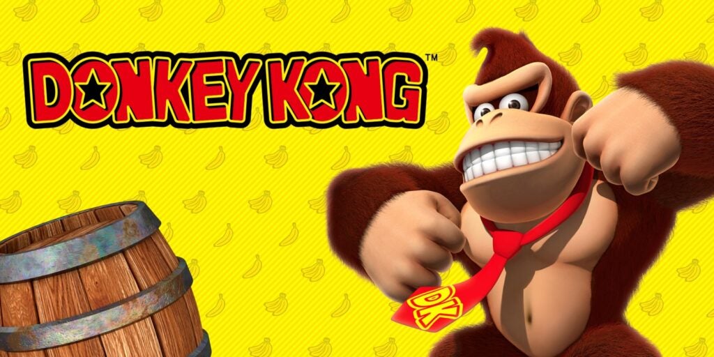 Logo Donkey Kong en jaune