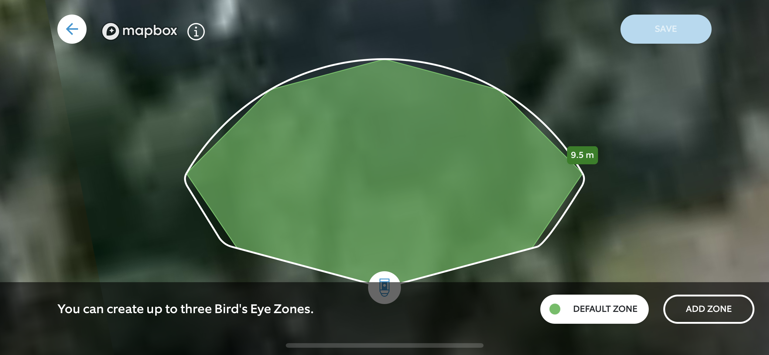 Création de zones à vol d'oiseau avec la Ring Spotlight Cam Pro
