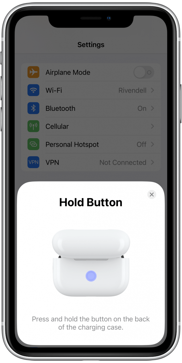 Sur votre iPhone, suivez les instructions à l'écran pour continuer à connecter vos AirPods.