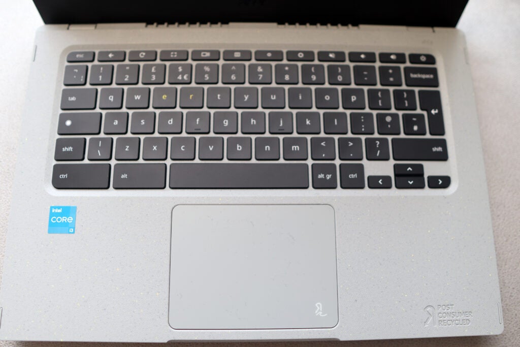 Le clavier de l'Acer Chromebook Vero 514