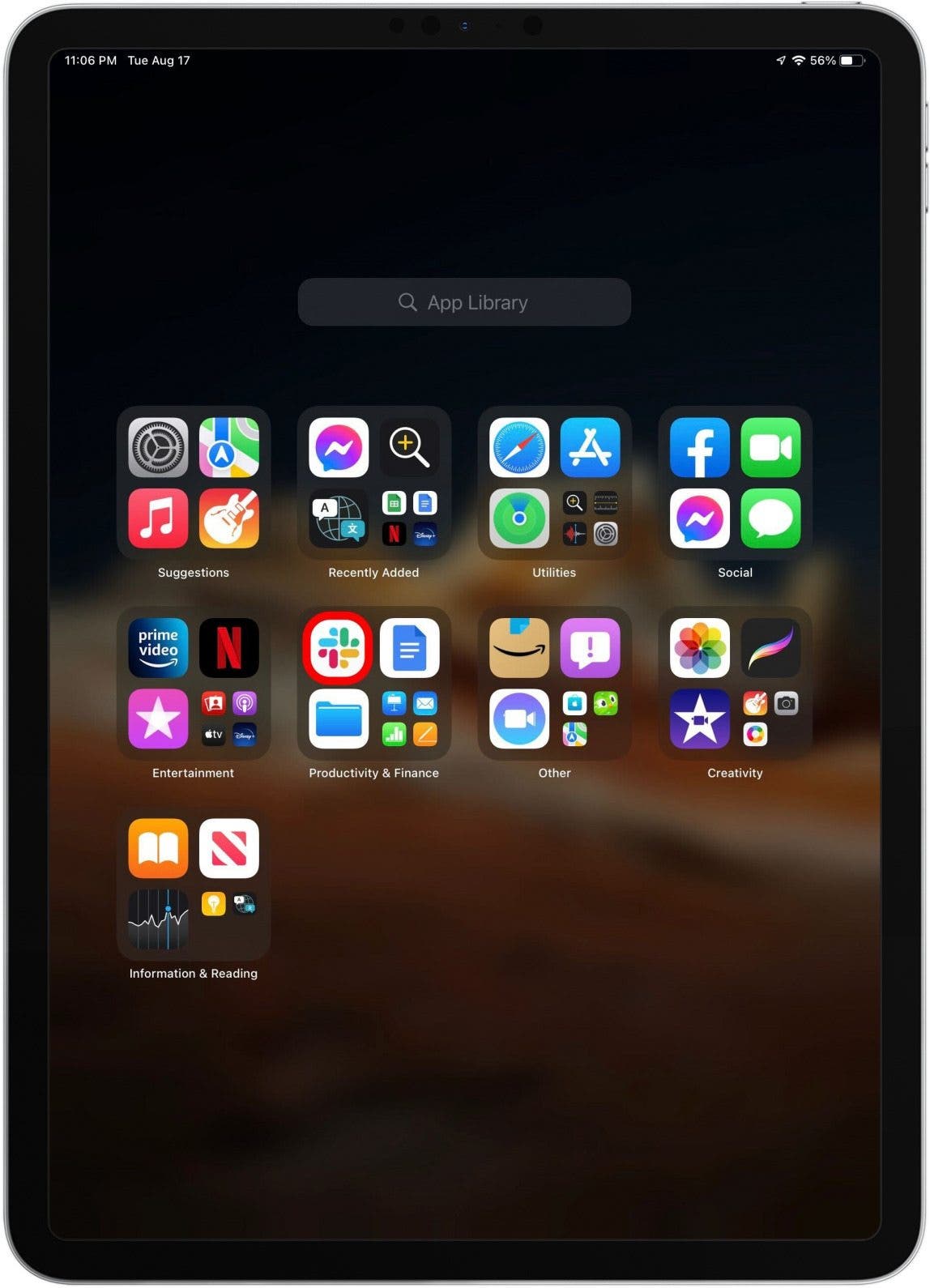 Utiliser la bibliothèque d'applications iPad