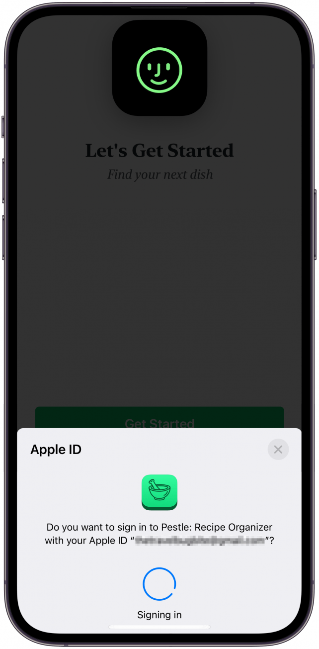 Icône de confirmation Apple Pay Dynamic Island