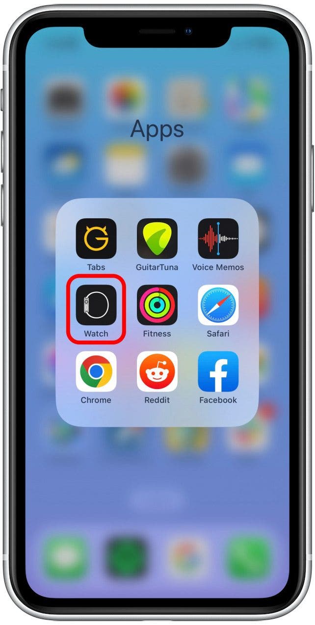 Après avoir défini une alarme sur votre iPhone, ouvrez l'application Watch.