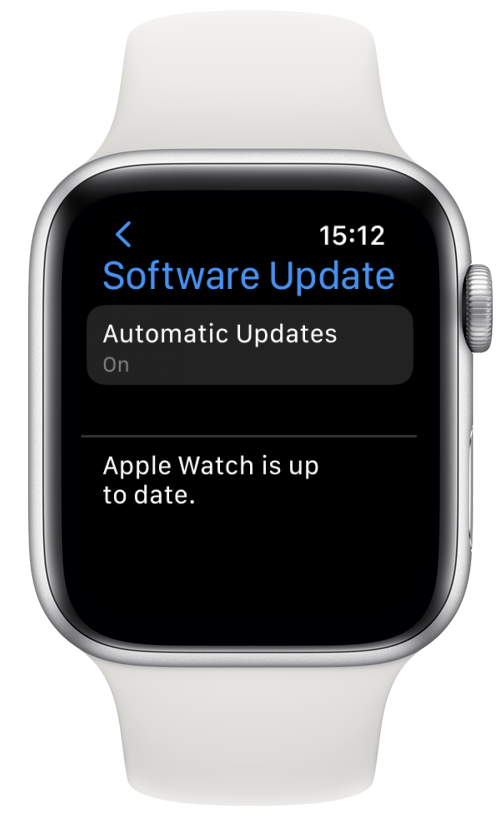 Assurez-vous que votre Apple Watch est mise à jour avec le dernier logiciel