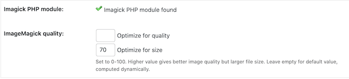 Personnalisation des paramètres d'optimisation d'image dans WordPress
