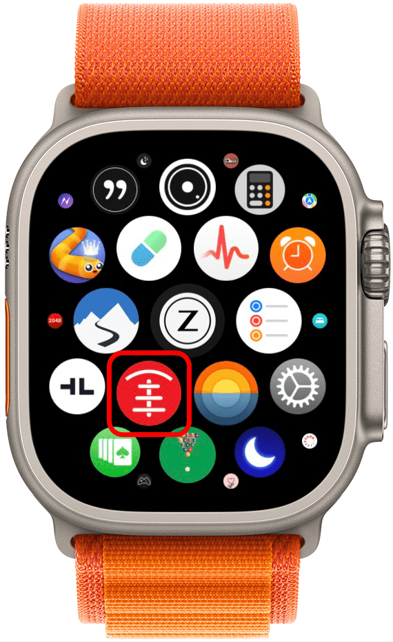 Maintenant, ouvrez l'application Watch pour Tesla sur votre Apple Watch.